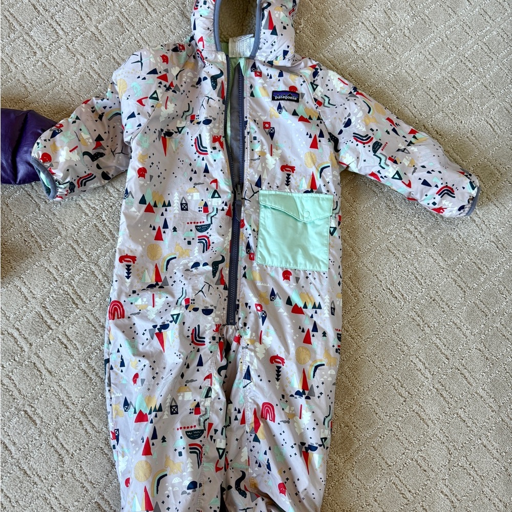 Patagonia Infant Snowsuit with Colorful Design